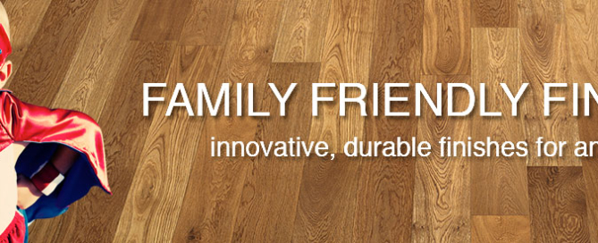 Family friendly finishes banner by Hallmark Floors