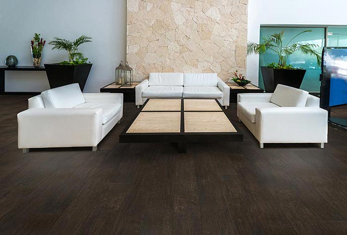 Luxury Vinyl Tile and Waterproof Wood for Hotel Flooring