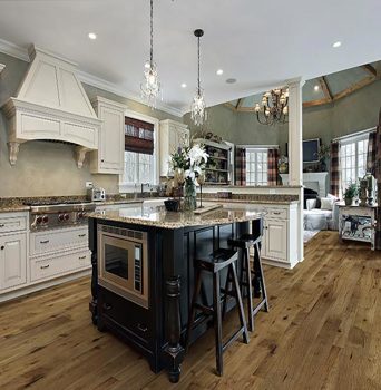Ranchero Monterey Hardwood Flooring in a kitchen by Hallmark Floors