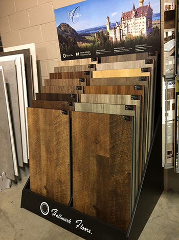 Courtier vinyl display at glendale tile company in Glendale CA