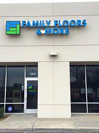 Family Floors and More Store Front at Elk Grove CA location