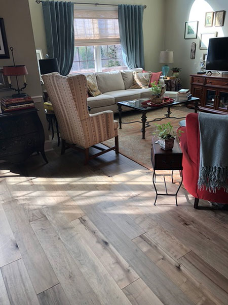 Grain and Saw greene maple install by floorcraft
