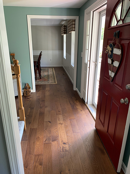 Hallmark Floors Crestline Solid Stratton Hickory install by Cardoza