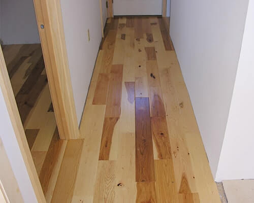 Heirloom Natural Walnut Hallway installation