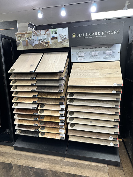 Kay Riley hardwood display