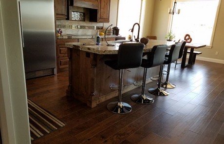 Silverado Tobacco install by sunset flooing kitchen