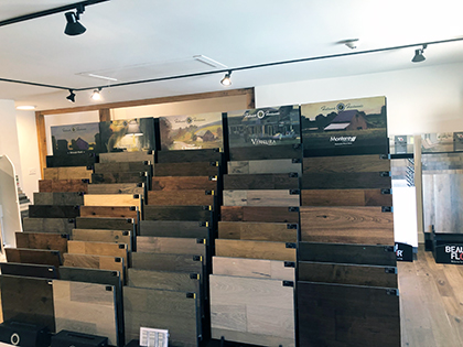 Triumph Interiors in Rindge, NH Hallmark Floors' Hardwood Products.