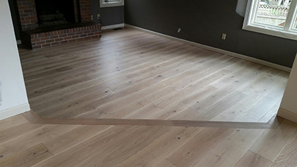 Living installation of Hallmark Floor by Lane Hardwood Floors