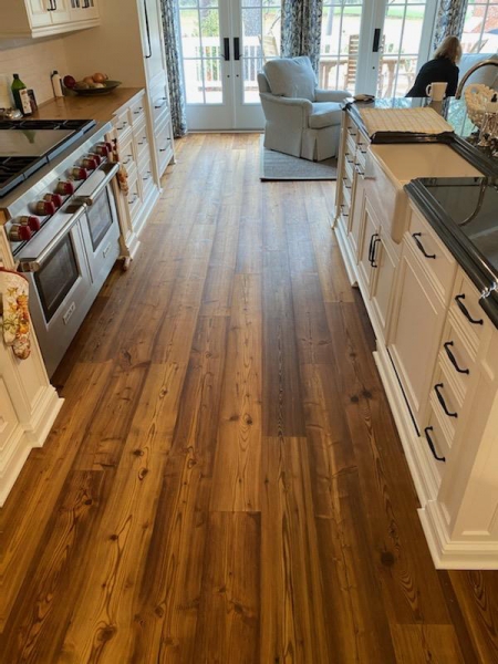 Hallmark Floors true Amber Pine kitchen install by Brian Bernards