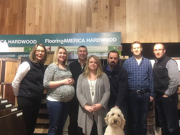 Flooring America at the Carpetbagger showroom and their team in Williston VT