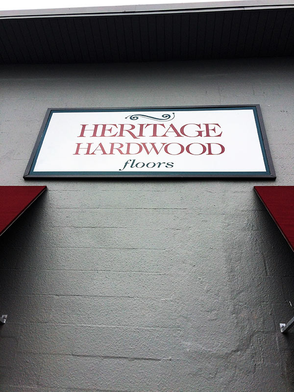 Heritage Hardwood Floors Storefront located in St petersburg FL