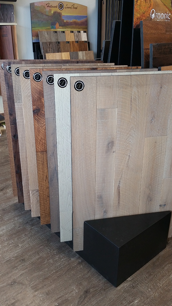 Kings Custom Hardwoods inc Organic Hardwood Floors Display | Spotlight Dealer for Hallmark Floors