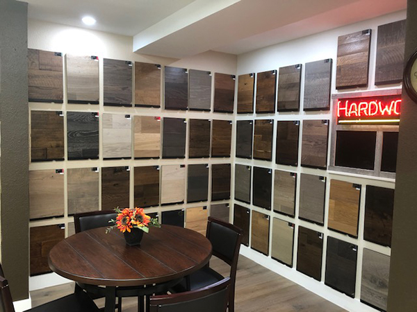 Spencer Flooring Hardwood Display in Tracey CA Spotlight Dealer for Hallmark Floors