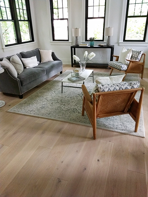 Alta Vista Laguna Living Room Installation by Brazilian Floors in Mclean Virginia