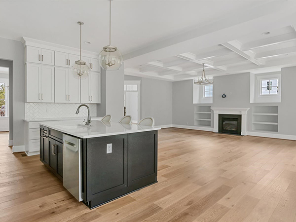 Hallmark Floors Ventura marina Oak kitchen installation by Howdyshell Flooring