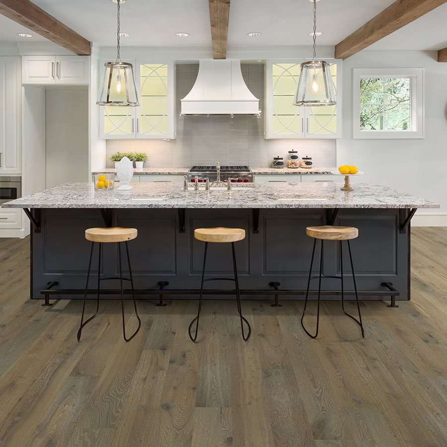 Pismo, Oak hardwood flooring in a kitchen by Hallmark Floors. Alta Vista hardwood Collection.