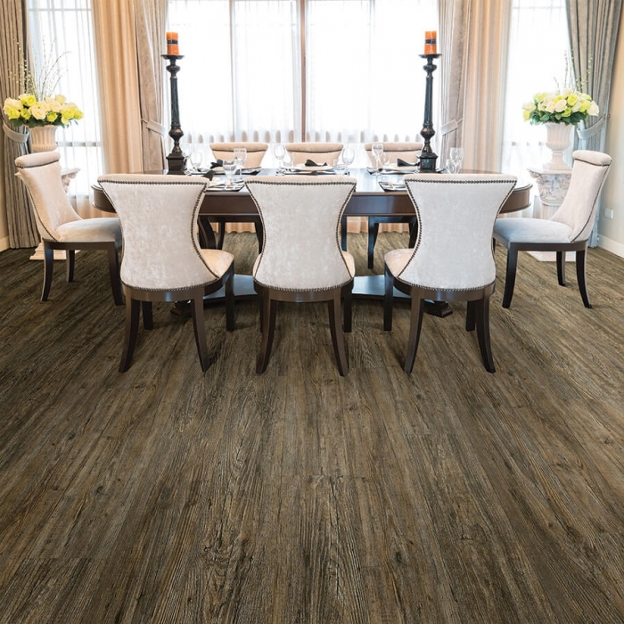 Product Courtier Chevalier Pine Dining Room Installation by Hallmark Floors