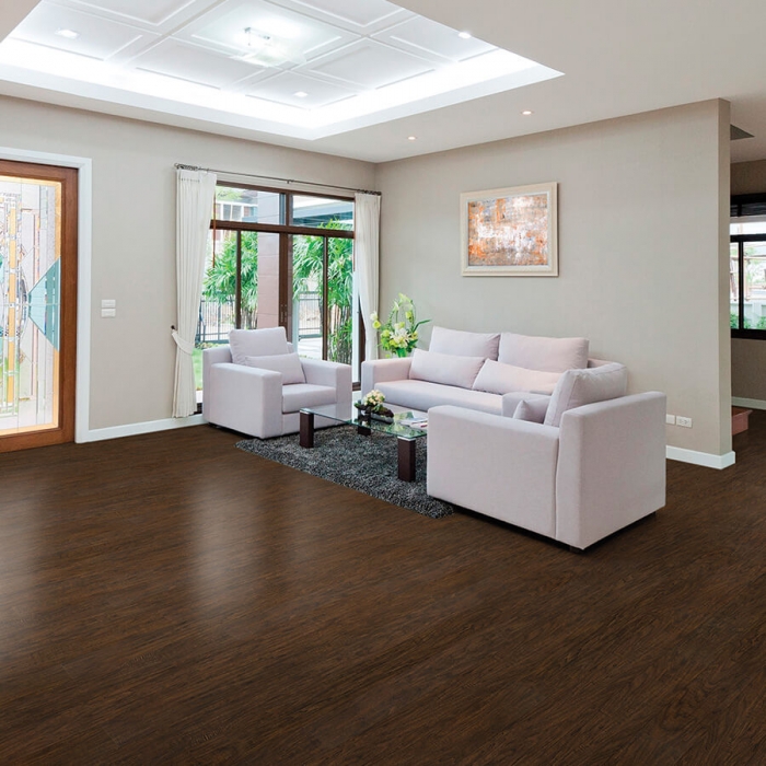 Product Terret Walnut 20Mil Waterproof Flooring | Sierra Madre
