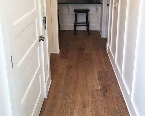 Ventura Marina Oak Hallway Installation