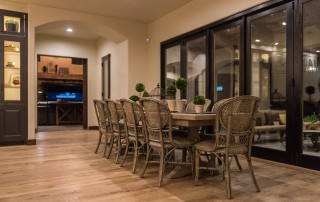 Gorgeous Dining Room Using Organic 567 Gunpowder Oak