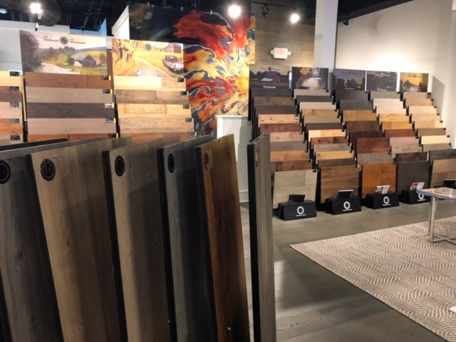 Hallmark Floors hardwood displays at Strathmore Flooring in Atlanta GA