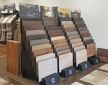 Hallmark Floors hardwood displays in Crossville Flooring center showroom in Morristown TN
