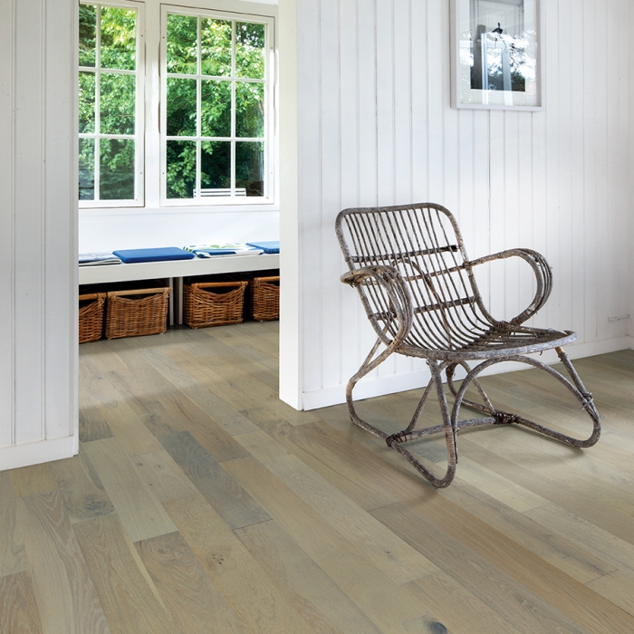 Hawthorne Oak from the Novella hardwood flooring collection by Hallmark Floors