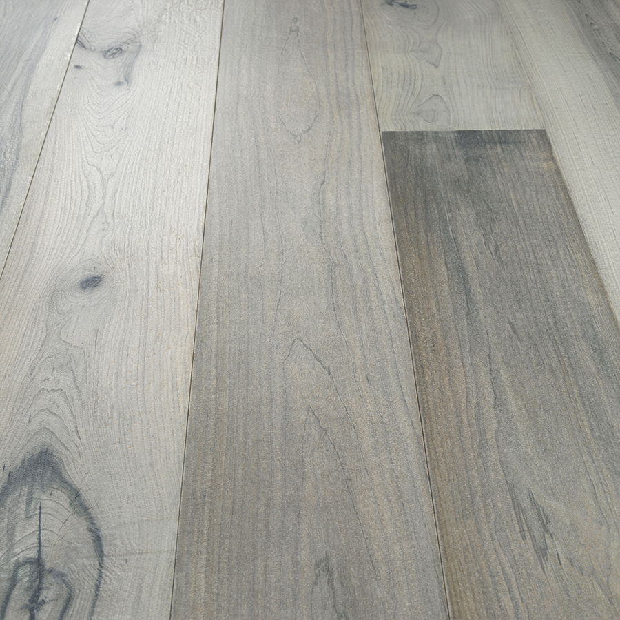 Juniper Maple Hardwood Floors from the True Hardwood Flooring Collection by Hallmark Floors. True Hardwood Flooring is an engineered wood floor where the color goes throughout the surface layer without using stains or dyes.