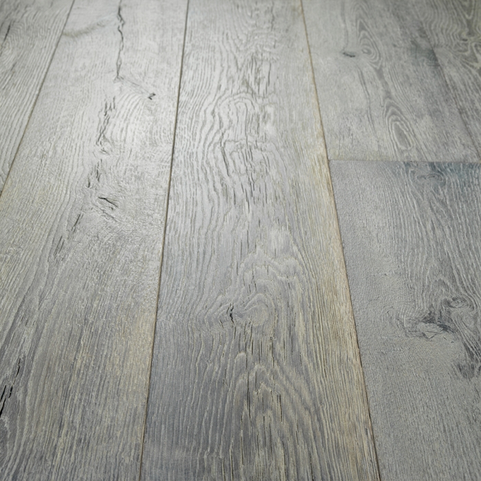 Silver Needle Oak Hardwood Floors from the True Hardwood Flooring Collection by Hallmark Floors. True Hardwood Flooring is an engineered wood floor where the color goes throughout the surface layer without using stains or dyes.