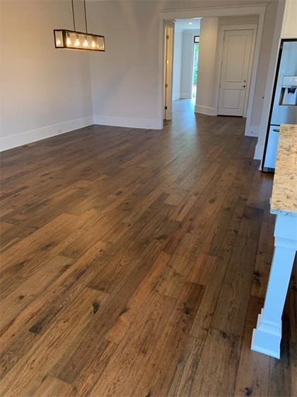 Hallmark Floors Monterey Casita Hickory install by Carpet Depot of Roswell GA