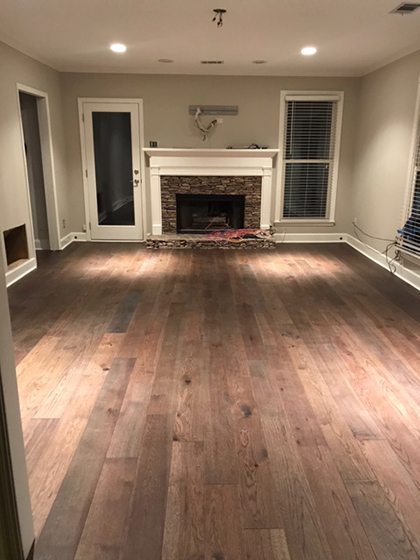 Hallmark Floors Novella Eliot Hickory installation by Carpet Depot in Roswell GA