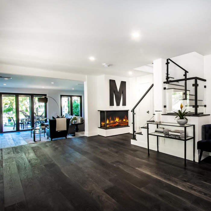 Hallmark Floors True Collection Onyx Oak by Gramar Stone Living Room install