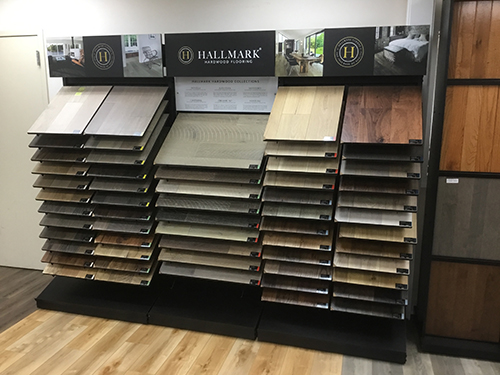 Large Hallmark Floors Display at Custom Floor and Design showroom in Chantilly VA