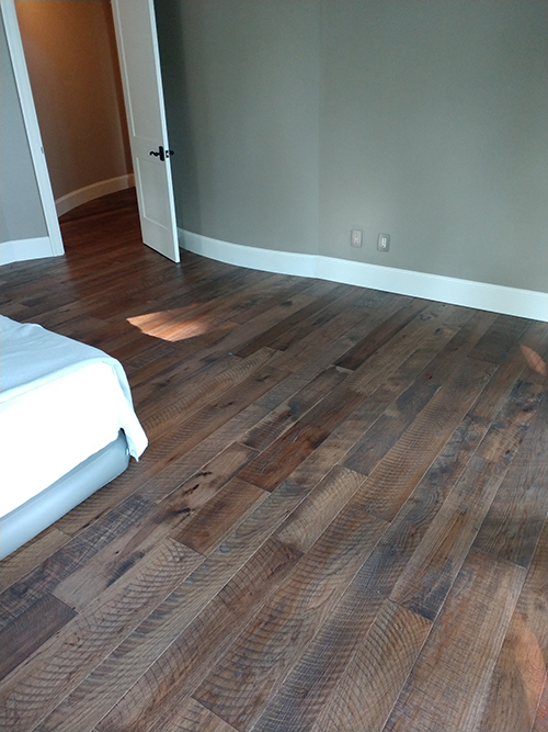 Hallmark Floors 567 Oolong Hickory install by Dixie Flooring