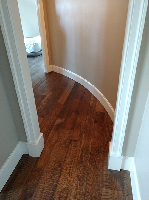 Hallmark Floors 567 Oolong Hickory installation by Dixie Flooring