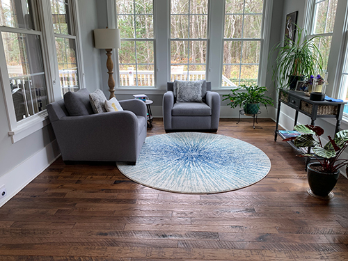 Hallmark Floors Organic Solid Moroccan Hickory installation by Barefoot Floors