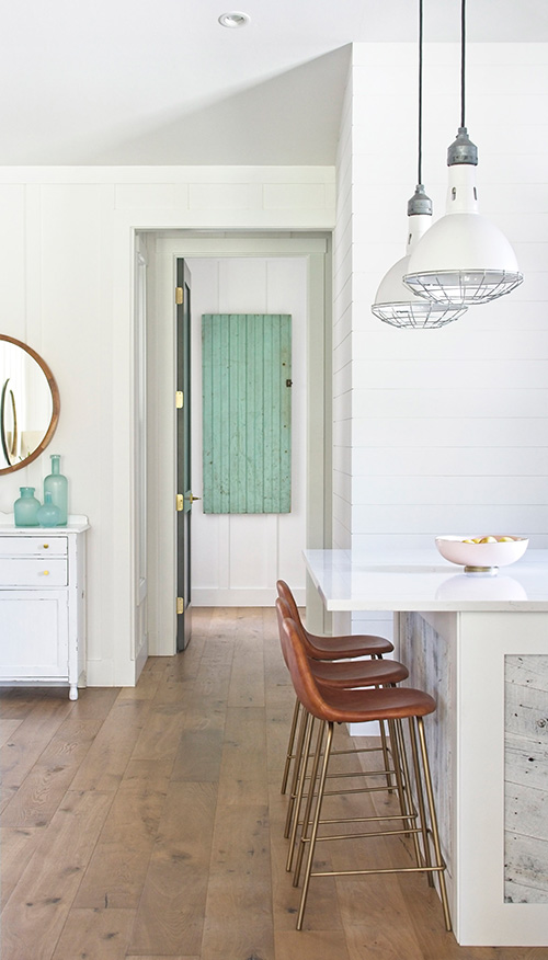 Farmhouse kitchen design and decor. Farmhouse Design Inspiration in Naples, FL. Designed by Michelle Wood of My Sanctuary Style. Flooring is Alta Vista hardwood. 