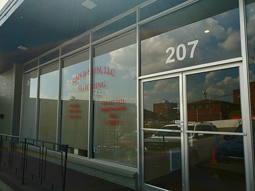 Sims and Son Flooring in Johnson City Storefront