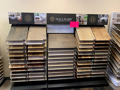 Hardwood Flooring Specialists-Castle-Rock CO Hallmark Floors Hardwood display