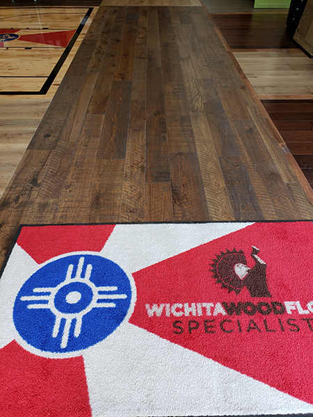 Hallmark Organic Engineered Oolong installed at Wichita Wood floor specialists