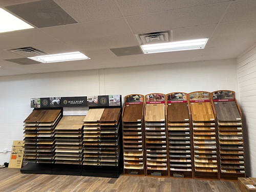Hallmark Floors display at Redstone Floor Coverings