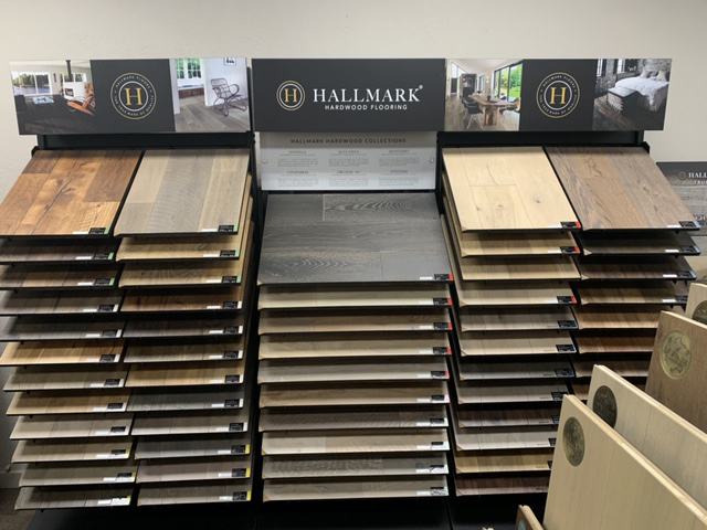 Floor Store with Hallmark Floors Hardwood Flooring display