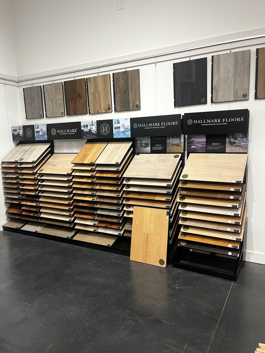 Sellers Tile Hallmark Floors hardwood display