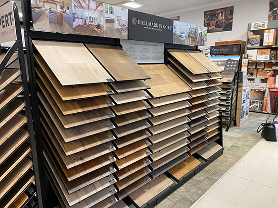 Hammond Lumber Hardwood Display Belfast