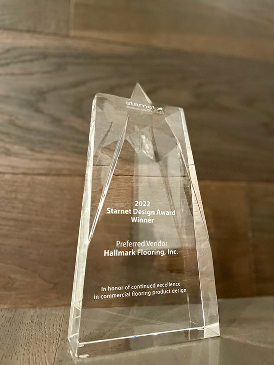 2022 Starnet Award Hallmark Floors wins