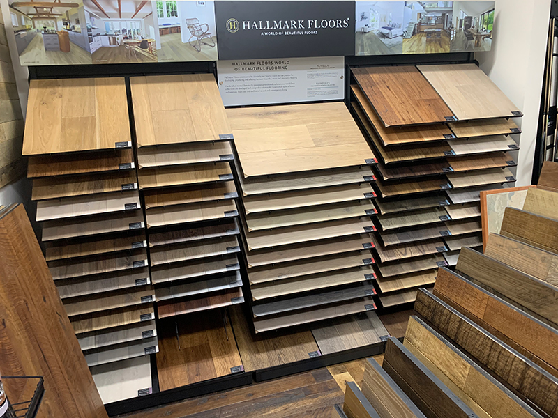 Appalachian flooring and design hallmark display