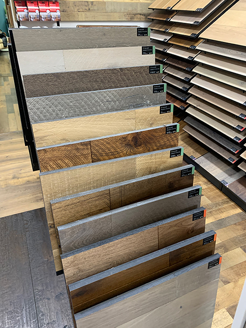 Appalachian flooring and design hallmark floors display