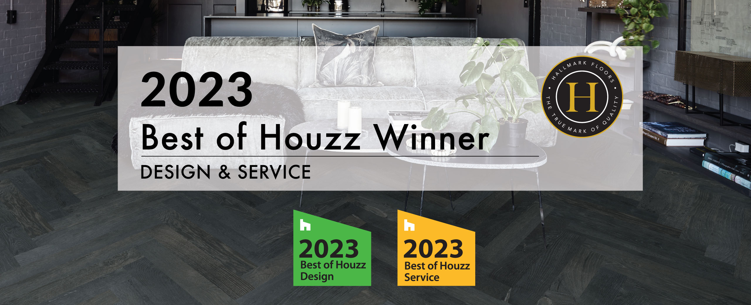 Hallmark Floors wins best of houzz 2023 in design and service