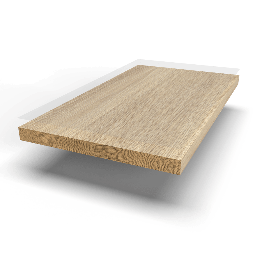 Engineered hardwood flooring construction provides greater dimensional stability than solid hardwood floors.