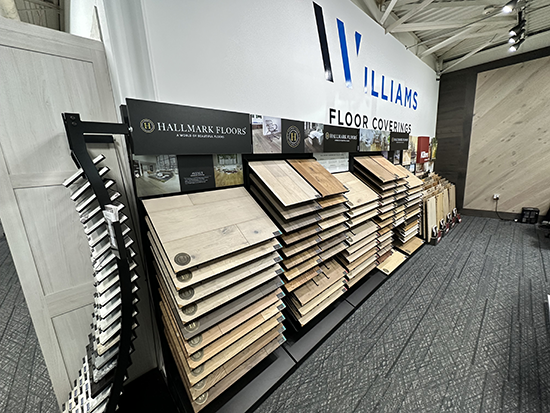 Williams Floor Covering hallmark floors showroom